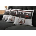 thumbnail image 2 of Ambesonne Music Throw Pillow Cover 4 Pack, Broken Cassette, 24", Orange Caramel White, 2 of 6