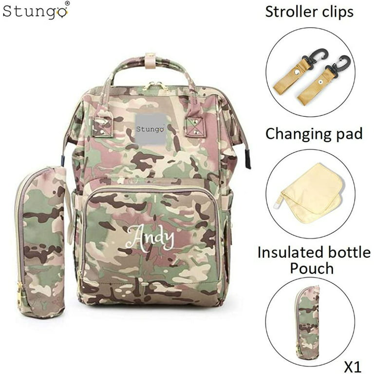 Large Camo Backpack Monogram Camo Backpack Personalized Camo 