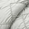 thumbnail image 5 of Lush Decor 100% Polyester Ruched Chevron Comforter Light Gray 3Pc Set Full/Queen, 5 of 10