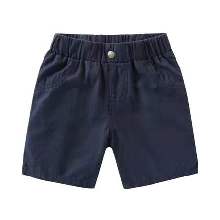 

B91xZ Toddler Shorts Boys Toddler Children Boys Pull On Soild Sports Jogger Workout Cargo Casual Pants Shorts Navy Sizes 12-18 Months