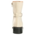 thumbnail image 4 of Journee Womens Aubrie Inside Zip Stacked Heel Booties, Widths Available, 4 of 10