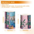 thumbnail image 6 of Yayeee Flameless Candles with Remote Flickering Battery Operated Multi Color Changing, Blue Plants Window, 6 of 7