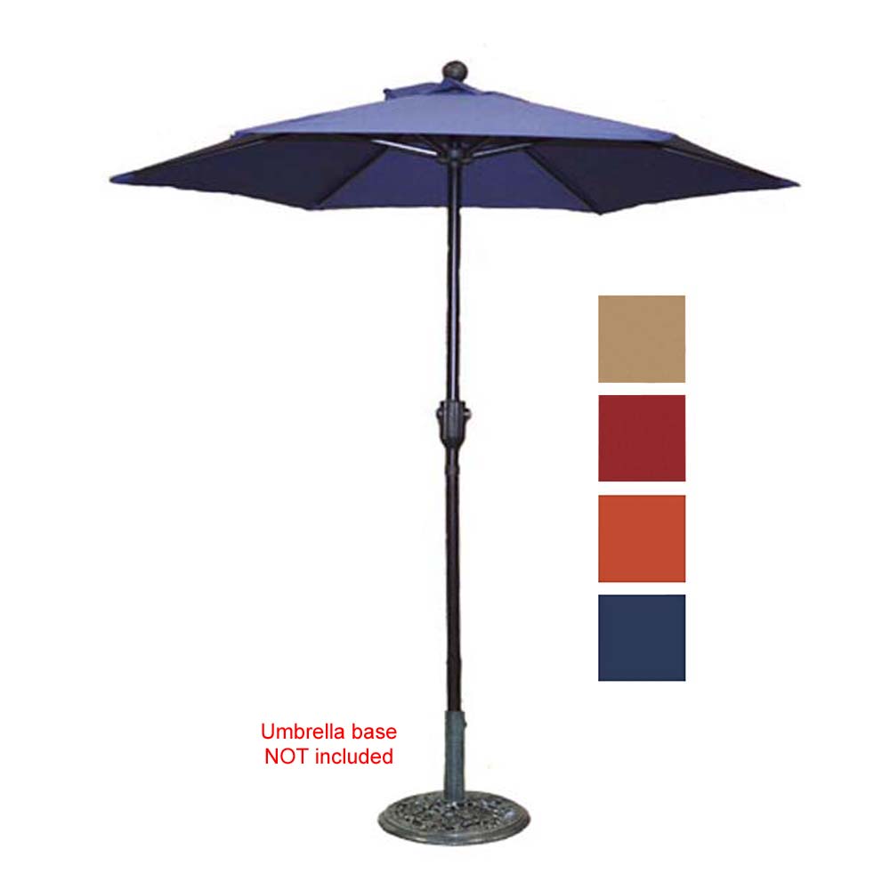 Patio Umbrella Outdoor Table Umbrella With 6 Sturdy Ribs And Crank 6 Ft Navy Blue Umbrella Walmart Com Walmart Com