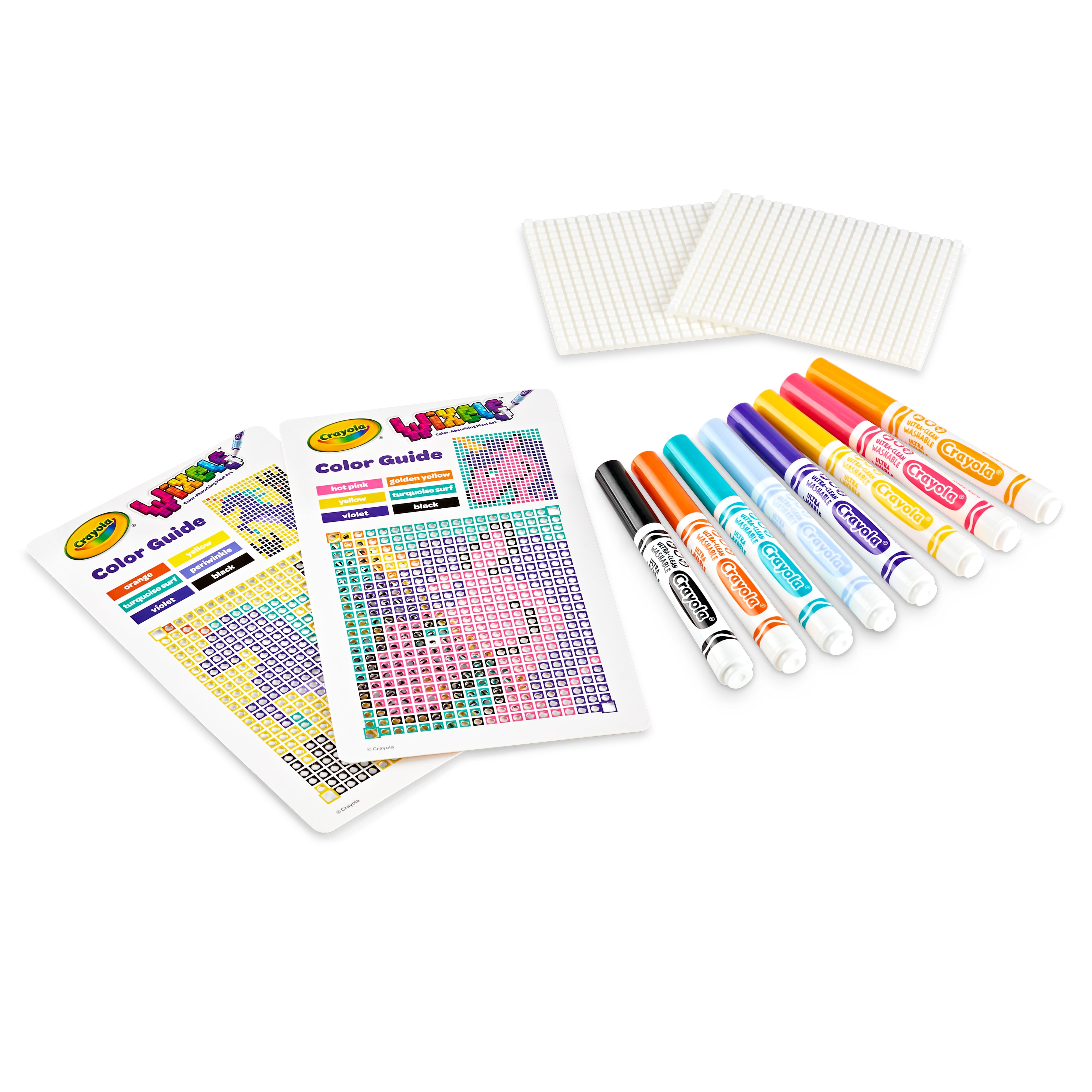 Crayola on Instagram: 🦄 Crayola Wixels is a fun, innovative way for kids  to create colorful pixel art while inspiring their imagination and  creativity. When coloring, capillary action allows marker ink to