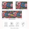 thumbnail image 2 of Yayeee Pillowcase Standard Size Set of 2 Satin Wrinkle Resistant Envelope Pillow Case, Vibrant Blooming Flowers, 2 of 8