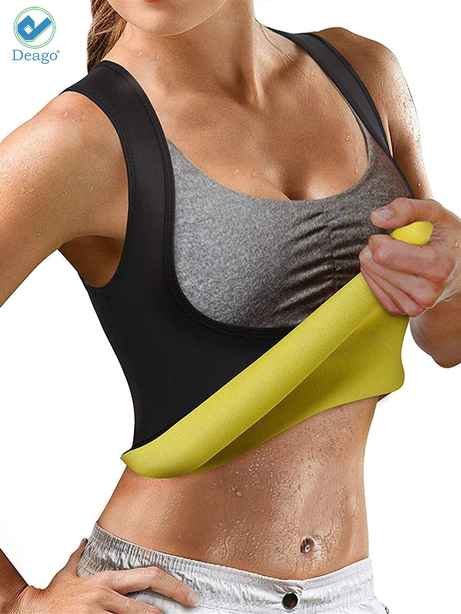 Lady Thermo Sweat Neoprene Body Shaper Slim Waist Trainer Cincher Yoga Vest 