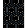 thumbnail image 2 of Lewis, Sheldon 15x18 Black Ornate Wood Framed with Double Matting Museum Art Print Titled - Pure Geo Abstract, 2 of 4