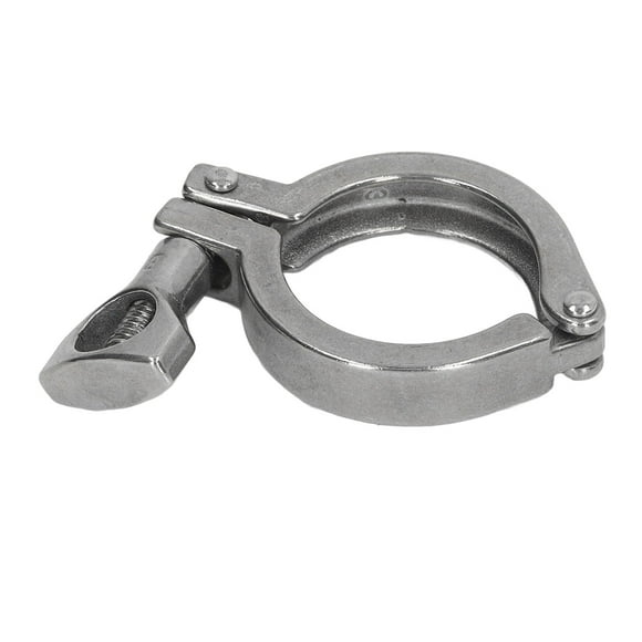304 Stainless Steel Triple Clamp with Wing Nut, Secure Connection for Hose Pipe