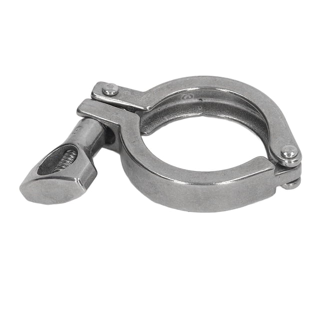 304 Stainless Steel Triple Clamp with Wing Nut, Secure Connection for Hose Pipe