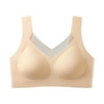 thumbnail image 4 of Sngxgn Wireless Bra with S upport, Lightly Lined No Spillage Seamless T-Shirt Bra(Beige,M), 4 of 9