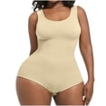 thumbnail image 2 of Yuyuzo Combinaisons Grande Taille pour Femmes Contrôle du Ventre Combinaisons Sans Manches Col Rond Lissage des Fesses Compression Ajustée Gainant, 2 of 7