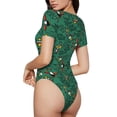 thumbnail image 3 of The Xecao Cartoon Air Transportation Women's Crew Neck Body Suit, a short-sleeved bodysuit and basic swimsuit, both comfort and style for dating and daily life, 3 of 9