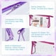 thumbnail image 4 of Bolsa de cosméticos Meetory impermeable de PVC transparente, 5 unidades, 4 of 8