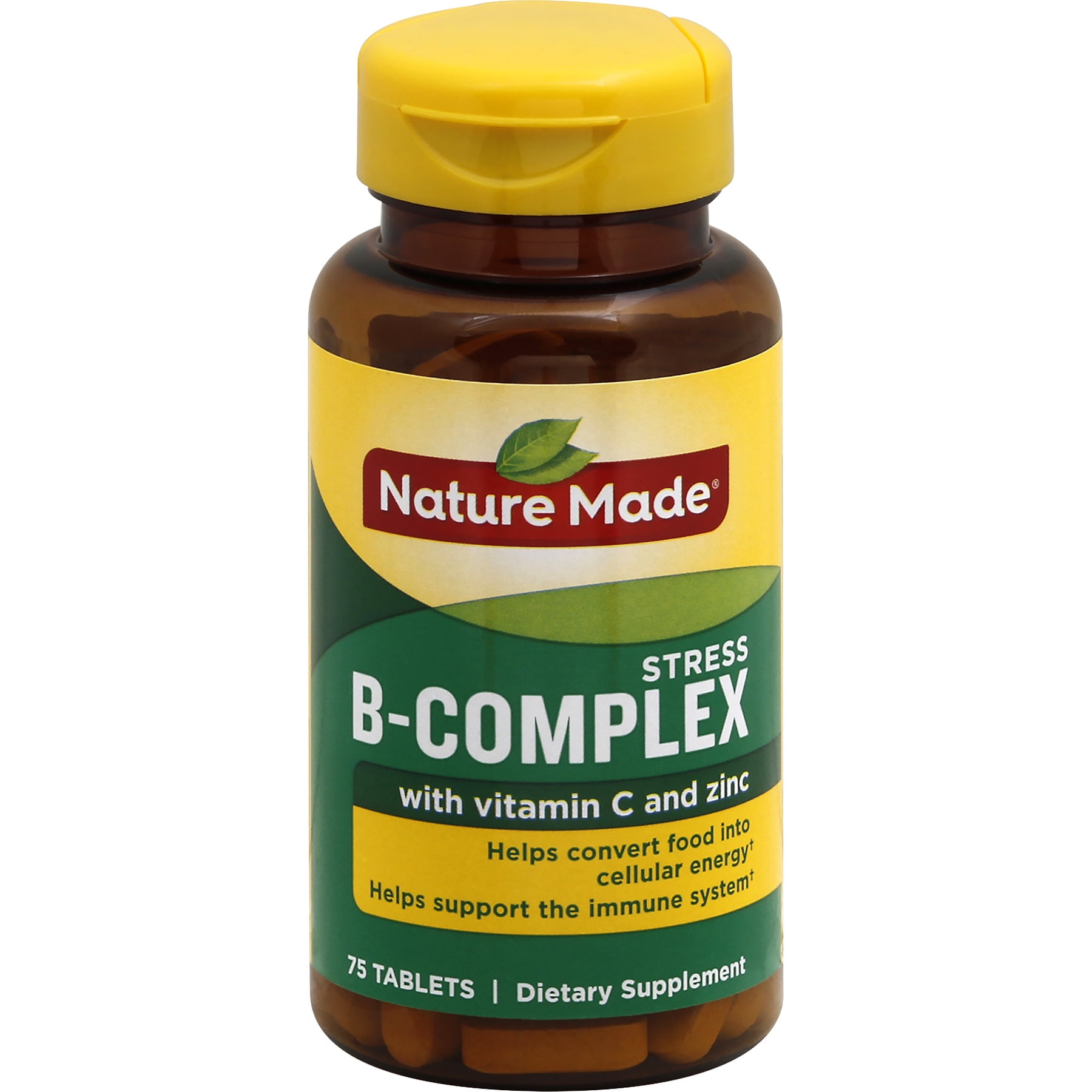 NATURE MADE with Vitamin C and Zinc, Stress, Tablets, 75.0