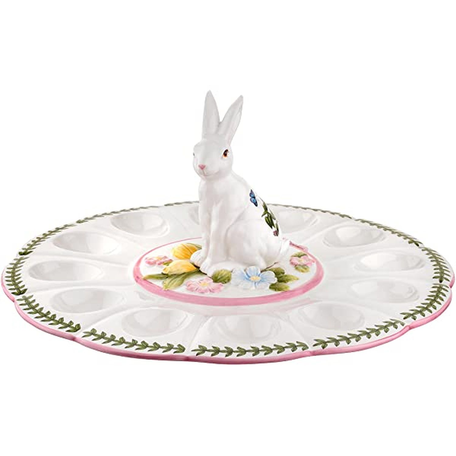 Portmeirion Botanic Garden Terrace Bunny Devilled Egg Dish