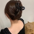 thumbnail image 5 of Ponytail Bow Large Hair Claw Crab Hair Accessories for Women Solid Acrylic Bowknot Hair Clips Hairpins Girls Barrettes Headbands, 5 of 9