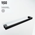 thumbnail image 6 of VIGO Rialto 34 in. W x 58 in. H Hinged Frameless Tub Door in Matte Black with 5/16 in. (8mm) Clear Glass, 6 of 11