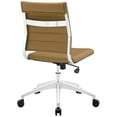 thumbnail image 4 of Modway Jive Armless Midback Leatherette Office Chair, Multiple Colors, 4 of 9