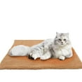 thumbnail image 2 of 18*27"Self Warming Cats Bed Self Heating,Cats Dog Mat,Extra Warm Thermal Pet Pad For Indoor Outdoor Pet Pad Washable,With Heat Storage Aluminum Foil Lining,sunbeam heating pad,heated cat mat,C, 2 of 9