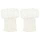 thumbnail image 2 of HongQid Womens Fuzzy Leg Warmers Knit Ankle Socks Winter Warm Ruffle Leg Sleeves Warmer Thick Boot Socks, 2 of 3