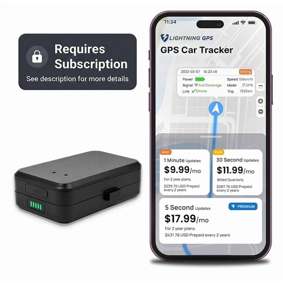 Brickhouse Security EON Odyssey GPS Tracker for Vehicles & Assets, Long Battery Life Tracker with Magnetic Mount, Tamper Alerts, Geofencing & Real-Time Tracking, Weatherproof, Subscription Required