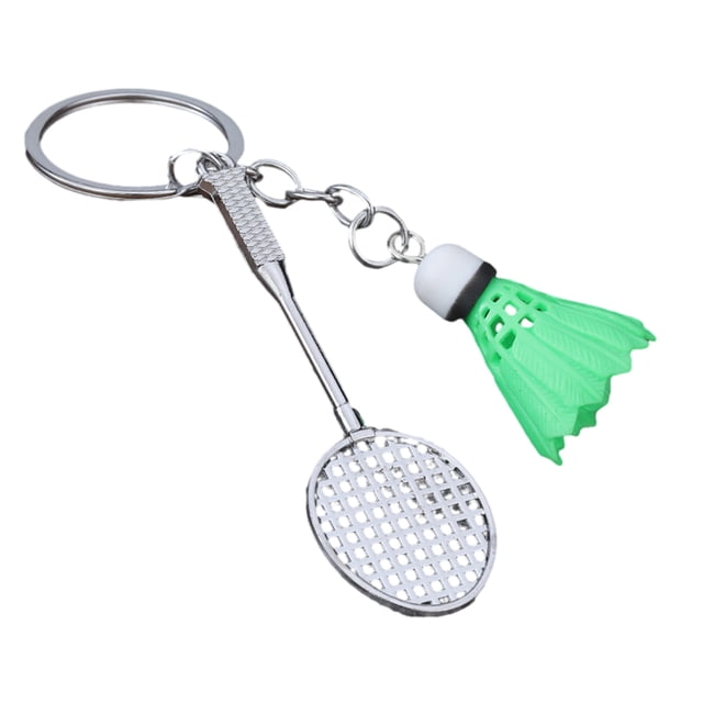 Keychain Pendant Simulated Badminton Racket Charm Mini Key Chain Zinc Alloy Pendant Personalized Bag Accessories