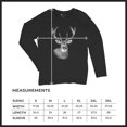 thumbnail image 7 of Deer Portrait Women's Long Sleeve T-shirt Monochrome Buck Head Nature Whitetail Wildlife Antlers Forest Rustic Hunt Trophy, 7 of 7