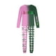 thumbnail image 5 of Moonsky| Wicked Christmas Family Pink + Gray Pajamas Matching Set Wicked Print Long Sleeve Tops and Pants Loungewear Soft Sleepwear(L#Men), 5 of 5