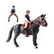 thumbnail image 3 of Figura de caballo CUTICAT Modelo animal con silla de montar estatua de vida silvestre juguete educativo para niños y niñas de 3 a 8 años Negro completo, 3 of 8