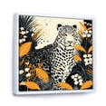 thumbnail image 2 of Designart "Leopard Collage in Yellow and Blue III" Animals Framed Wall Art - Yellow Leopard/Cheetah Bedroom Framed Canvas Wall Art, 2 of 6