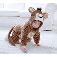 thumbnail image 2 of Ca Disfraz de dinosaurio para niños pequeños Disfraz de animal mono con capucha lindo para niños Halloween, 2 of 4
