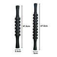 thumbnail image 4 of Gear Massage Roller Stick Deep Tissue Relaxation Fitness Muscle Sore Relief Physical Therapy Fascia Roller Massager Shaft Plastic Rolling Pin-Black,A, 4 of 8