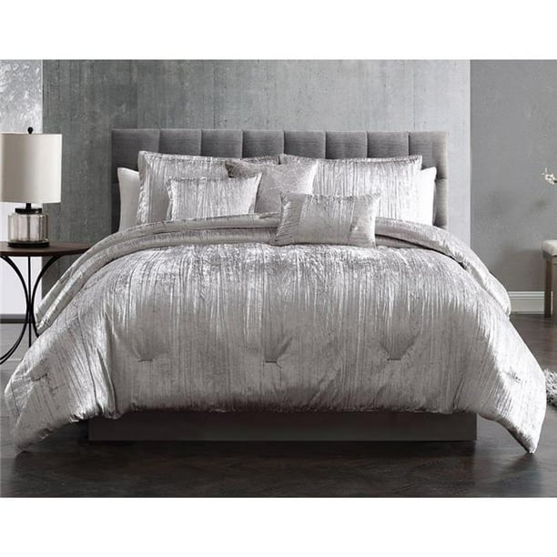 Riverbrook Home 81890 Turin King Size, Silver And Black King Size Bedding