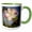 Green/White, variant on 3drose, Photograph of Springtime Apple Blossom with White Petals, 11oz Mug