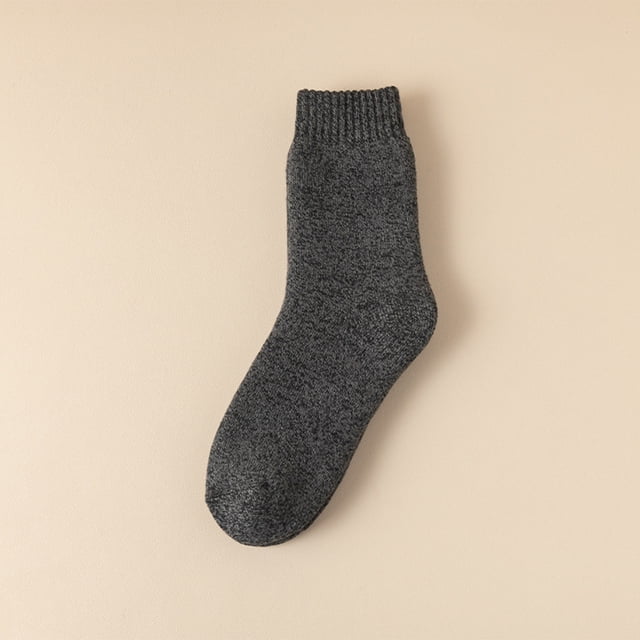 Chaussettes pour Hommes Performance Thermique Randonnée Marche Chaudes Hiver Extérieur Chaussettes Mi-Mollet Tricot Classique Confort