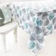 thumbnail image 5 of Mantel cuadrado lavable, tela Oxford impermeable y de fácil cuidado, decoración de mesa para jardín o habitación, color menta, 140 x 260 cm, 5 of 6