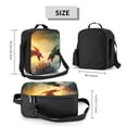 thumbnail image 2 of Lsque Castle Red Green Sky Dragon Lunch Bag Lunch Box for Women Men Reusable Insulated Lunch Tote Bag,Leakproof Thermal Cooler Sack Food Handbags Case High Capacity, 2 of 9