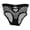 Black, variant on Women's Sexy Hollow Mesh Transparent Low Waist Pants - Polyester-Cotton Blend - L-XL