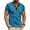 A_ Blue, variant on Men's Short Sleeve Henley Shirts with Button Placket Contrast Stitching Summer Casual Daily Basic Lightweight Tops Khaki M