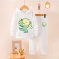 thumbnail image 2 of Gubotare Toddler Clothing Sets Toddler Baby Girls Clothes Long-sleeve Tie Dye Hoodie Pullover and Sweatpants Print Hooded Outfits Set Size 2T 3T (White,2-3 Years), 2 of 7