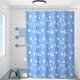 thumbnail image 5 of Bathroom Curtain Waterproof Cloth Proof Non Perforated Toilet High End Shading Curtain Shower Partition Door Curtain, 5 of 7