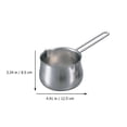 thumbnail image 2 of ELAYARD 1Pcs Pot à Fondre le Chocolat Rond Argenté pour Usage Domestique Cuisine Acier Inoxydable Résistance à la Corrosion, 2 of 8