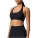 thumbnail image 2 of Sujetadores Deportivos para Mujeres Soporte Alto Busto Grande de Color Sólido Sujetador de Punto sin Costuras de Yoga, Cuello Colgante Diseño de Espalda para el Gimnasio, 2 of 9