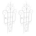 thumbnail image 1 of FELTECHELECTR Lot de 2 Clôture de Jardin Décorative Carrée Blanche PP pour Espace Extérieur, 1 of 7