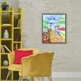 thumbnail image 3 of Vibrant Sea Village Brown Floating Frame Canvas Art, 25 x 31, Made In USA, 3 of 8