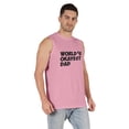 thumbnail image 2 of Inkmeso Printed Graphic World Okayest Dad T-Shirt For Mens Best Daddy Ever Gift T-Shirt, 2 of 7