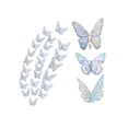 thumbnail image 1 of Decoración Mariposas,3d Pared Colore Metálicos Hueco PLATA LASER, 1 of 5