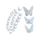 thumbnail image 1 of Decoración Mariposas,3d Pared Colore Metálicos Hueco PLATA LASER, 1 of 5
