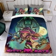 thumbnail image 4 of Kitti Katz Conjunto de sábanas temático, trío de piezas, cómodo y amigable con la piel, diseño único, regalo de decoración para el hogar para familiares, amigos y fans,173cm *218cm, 4 of 6