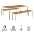 thumbnail image 2 of Finn Dining Set with Benches in Natural, 2 of 8